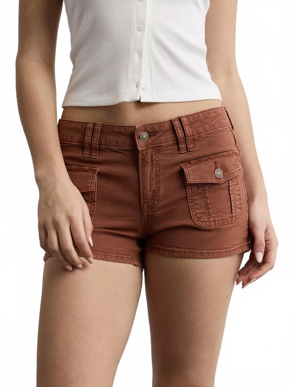 AE Stretch Low-Rise Shortie American Eagle NWT Canyon Creek Size 8